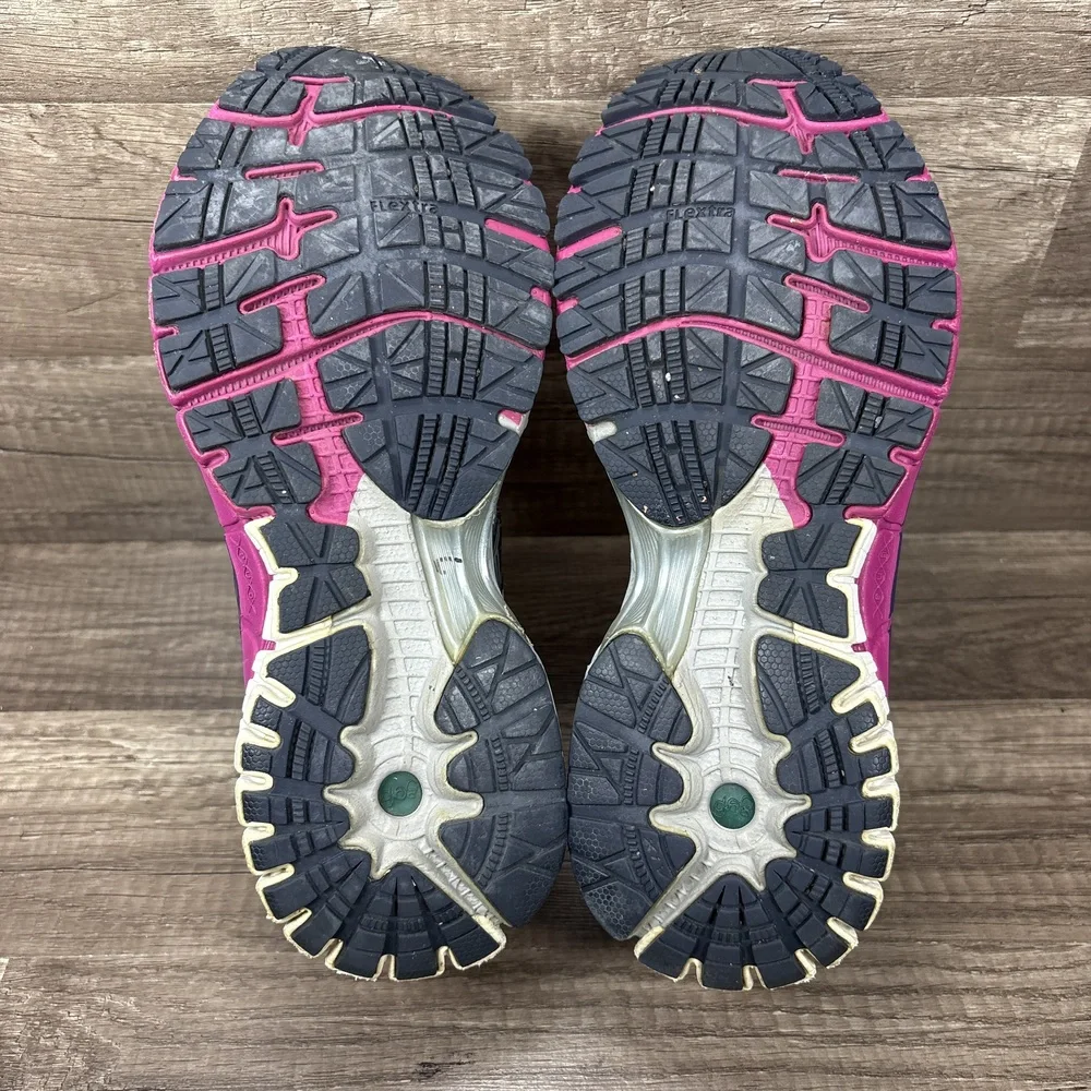 Brooks Adrenaline GTS 14 Silver Purple Womens Size 10 1201511B581 Running Shoes